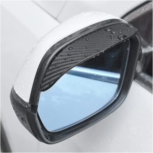 2PCS Car Rear View Mirror Rain Visor Guard