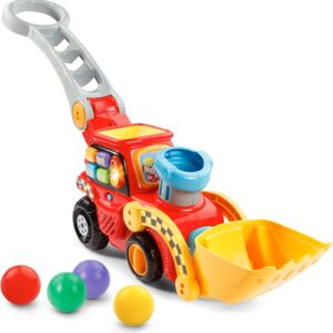 VTech Pop-a-Balls Push and Pop Bulldozer Amazon Exclusive,Red